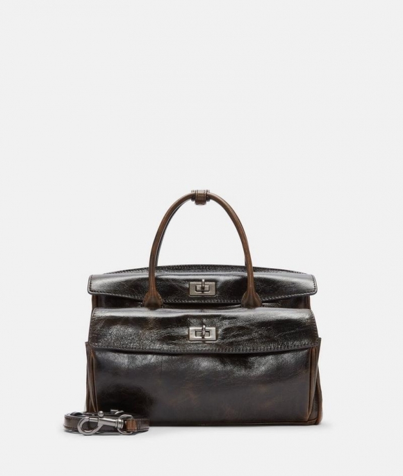 Liebeskind Herren Archive Gloria Ii Satchel M - Dunkelbraun