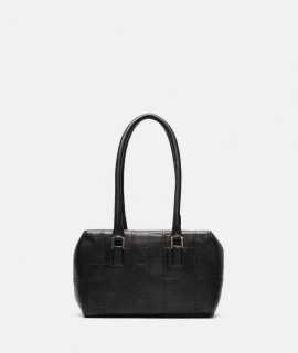 Liebeskind Herren Monogram Kayla Satchel S - Schwarz