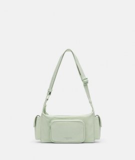 Liebeskind Herren Nylon Lila Crossbody S - Salbeigrün