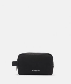 Liebeskind Herren Nylon Cosmetic Pouch S - Schwarz Liebeskind Herren Nylon Cosmetic Pouch S - Schwarz