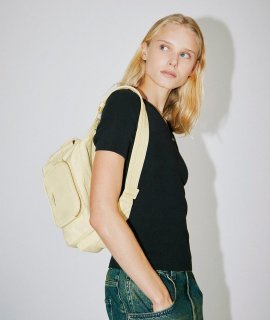 Liebeskind Herren Nylon Lila Crossbody S - Hellgelb