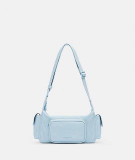Liebeskind Herren Nylon Lila Crossbody S - Hellblau