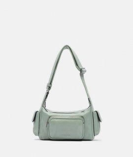 Liebeskind Herren Lila Crossbody S - Dunkles Salbeigrün