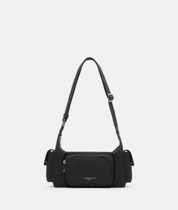 Liebeskind Herren Nylon Lila Crossbody S - Schwarz