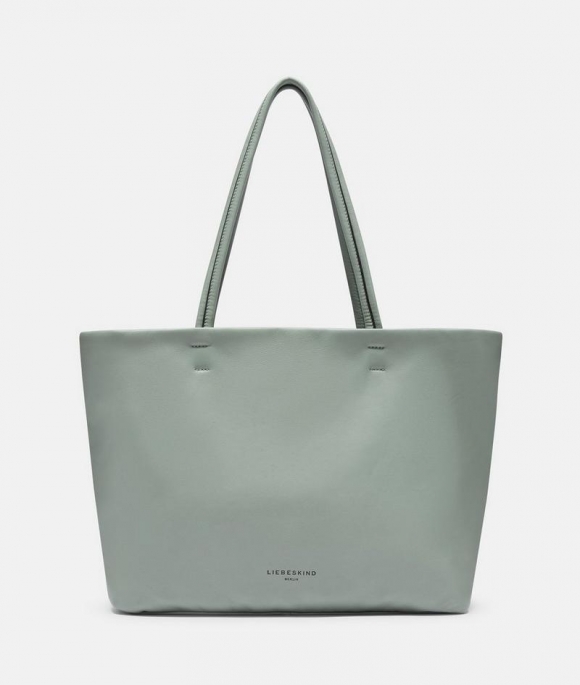 Liebeskind Herren Hera Shopper L - Dunkles Salbeigrün