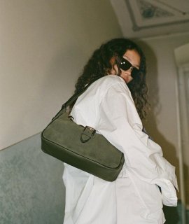 Liebeskind Herren Ren Schultertasche S - Olivgrün