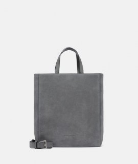 Liebeskind Herren Paper Bag M - Grau Meliert