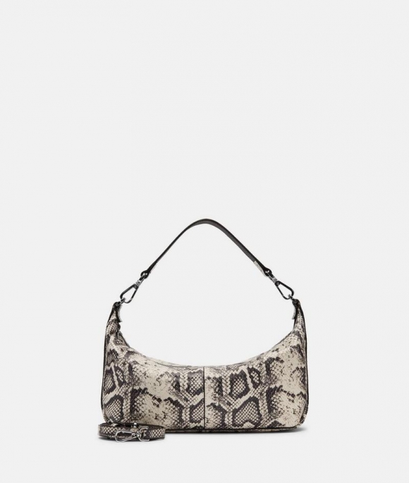 Liebeskind Herren Snake Paris Hobo S - Steingrau