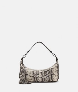 Liebeskind Herren Snake Paris Hobo S - Steingrau
