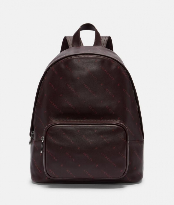 Liebeskind Herren Monogram Backpack M - Bordeaux