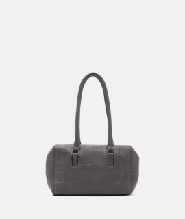 Liebeskind Herren Monogram Kayla Satchel S - Grau Meliert