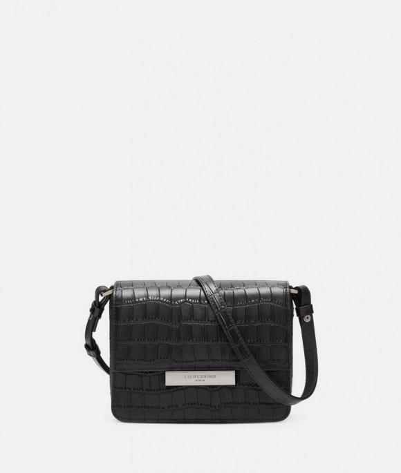 Liebeskind Herren Kroko Alex Crossbody S - Schwarz