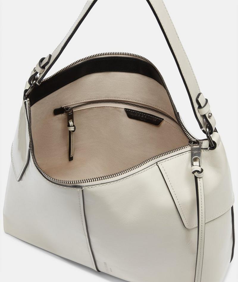 Liebeskind Herren Mila Hobo M - Creme