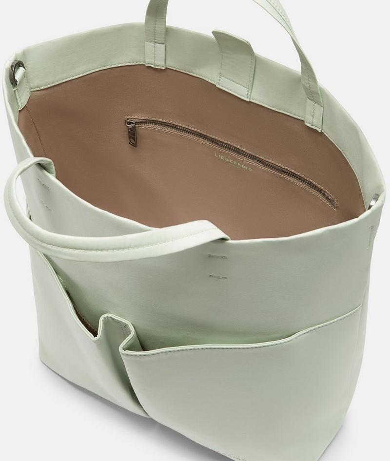 Liebeskind Herren Nylon Hera Tote L - Salbeigrün