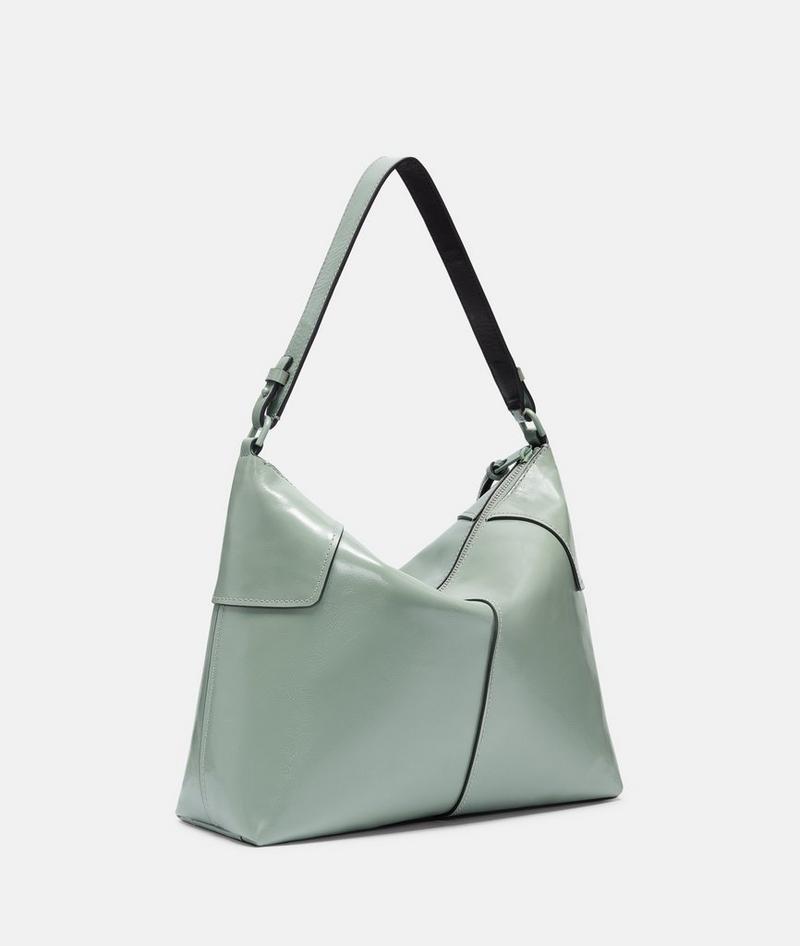 Liebeskind Herren Mila Hobo M - Dunkles Salbeigrün