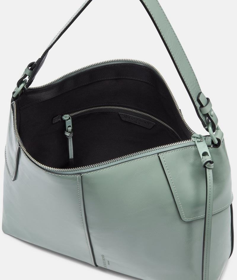 Liebeskind Herren Mila Hobo M - Dunkles Salbeigrün