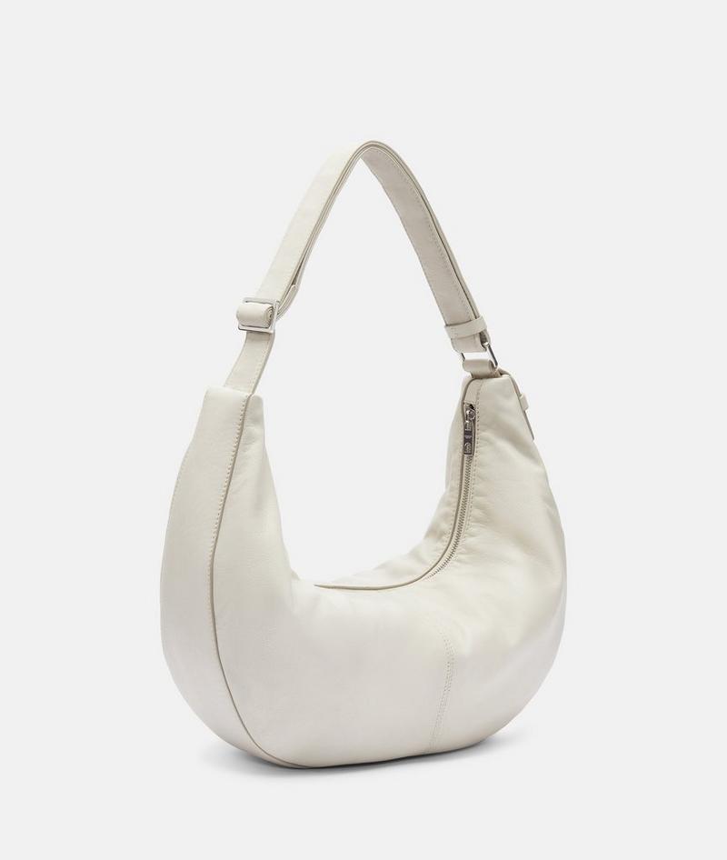 Liebeskind Herren Moon Hobo M - Creme