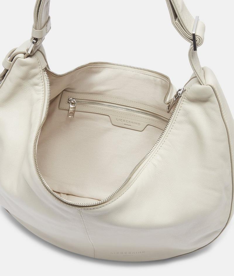 Liebeskind Herren Moon Hobo M - Creme