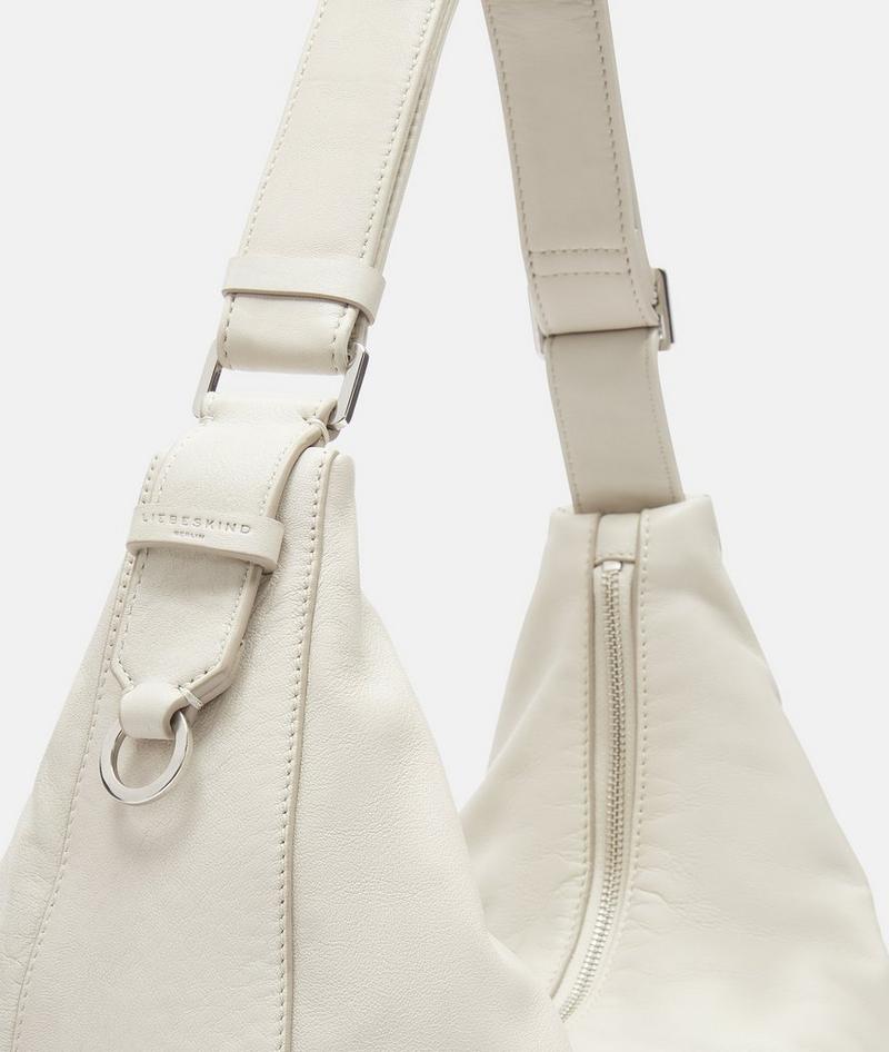 Liebeskind Herren Moon Hobo M - Creme