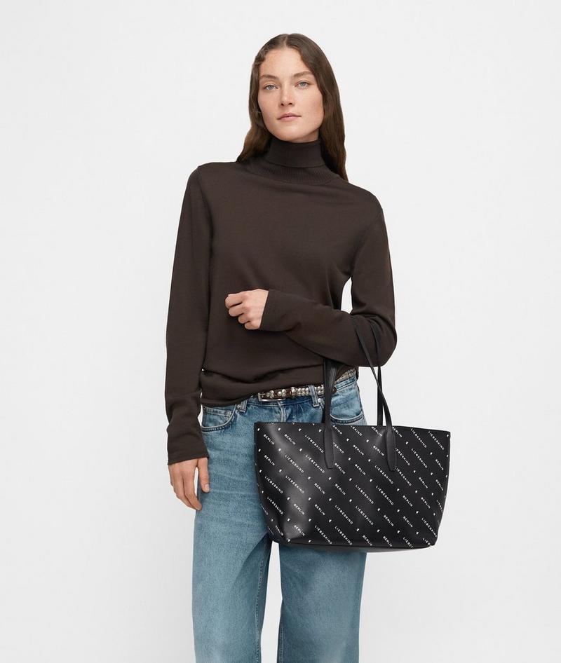 Liebeskind Herren Monogram Shopper M - Schwarz