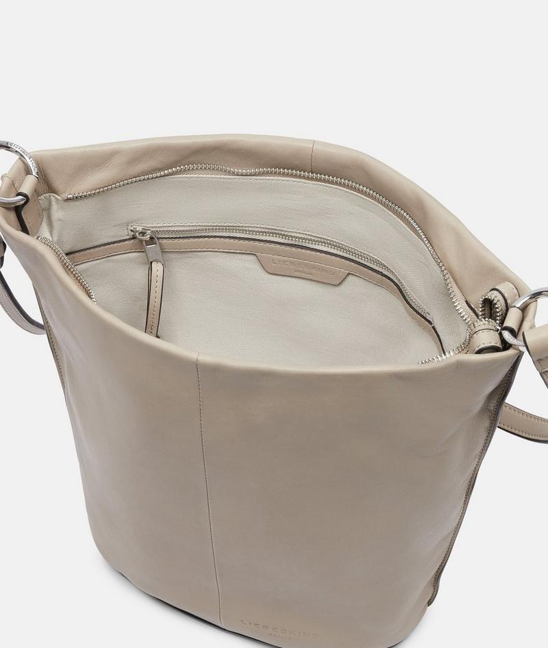 Liebeskind Herren Hera Hobo-bag L - Beige