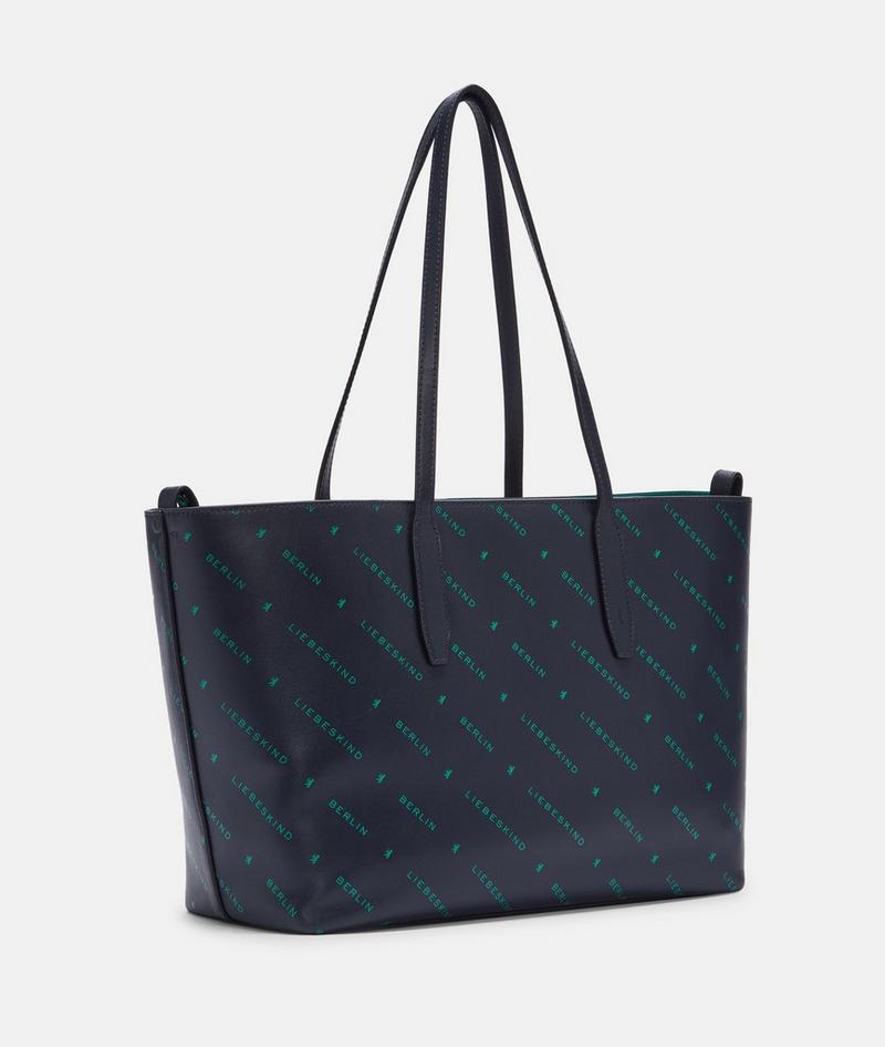 Liebeskind Herren Monogram Shopper M - Navy