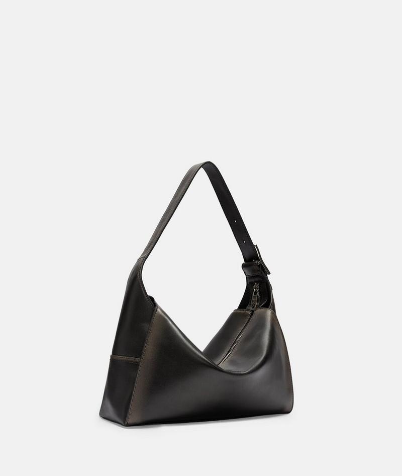 Liebeskind Herren Lou Hobo M - Schwarz