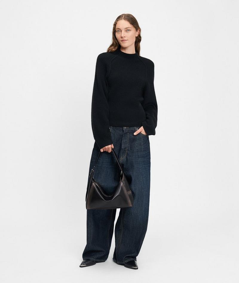 Liebeskind Herren Lou Hobo M - Schwarz