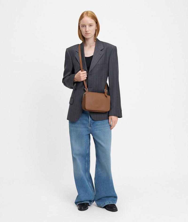 Liebeskind Herren Mareike Crossbody M - Karamell