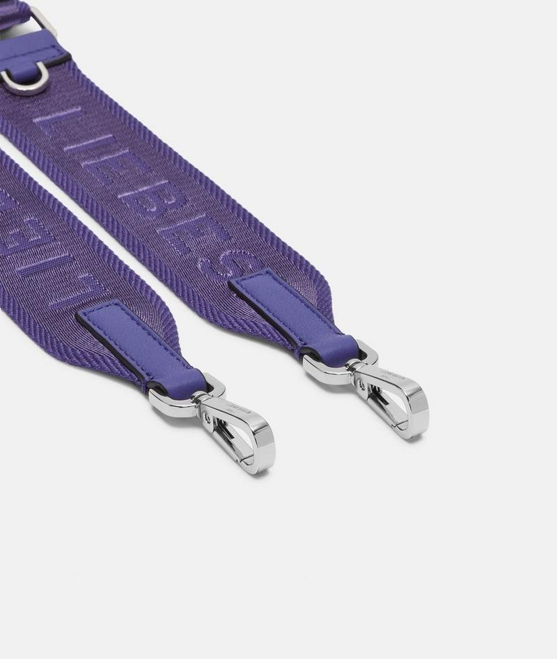 Liebeskind Herren Schultergurt Mit Logo - Lila