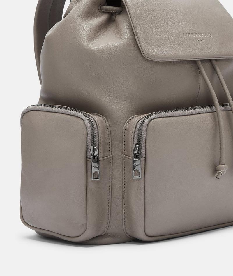 Liebeskind Herren Maia Backpack M - Steingrau