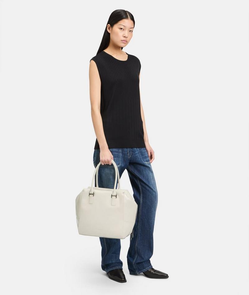 Liebeskind Herren Archive Kayla Satchel M - Creme