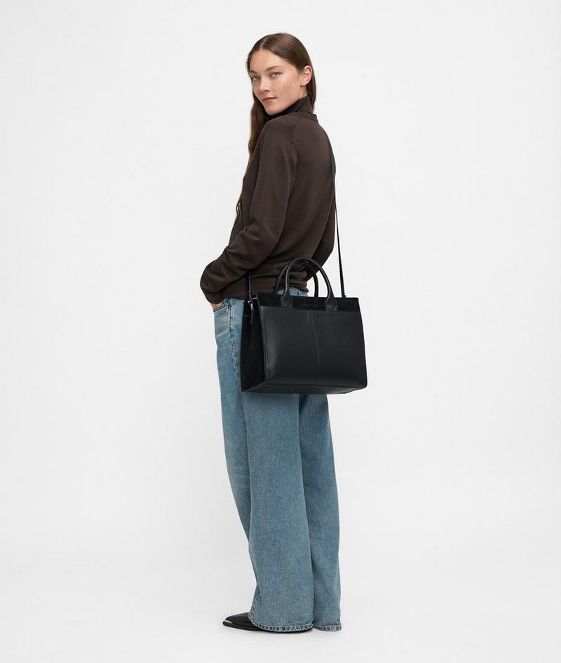 Liebeskind Herren Blake Satchel L - Schwarz