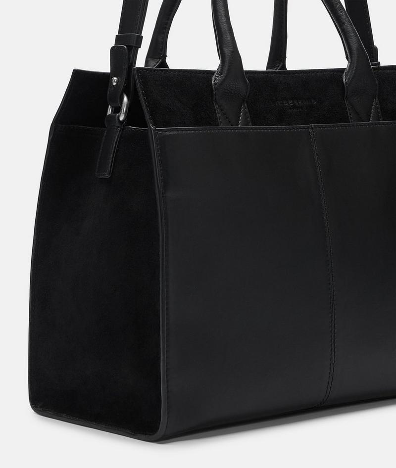 Liebeskind Herren Blake Satchel L - Schwarz