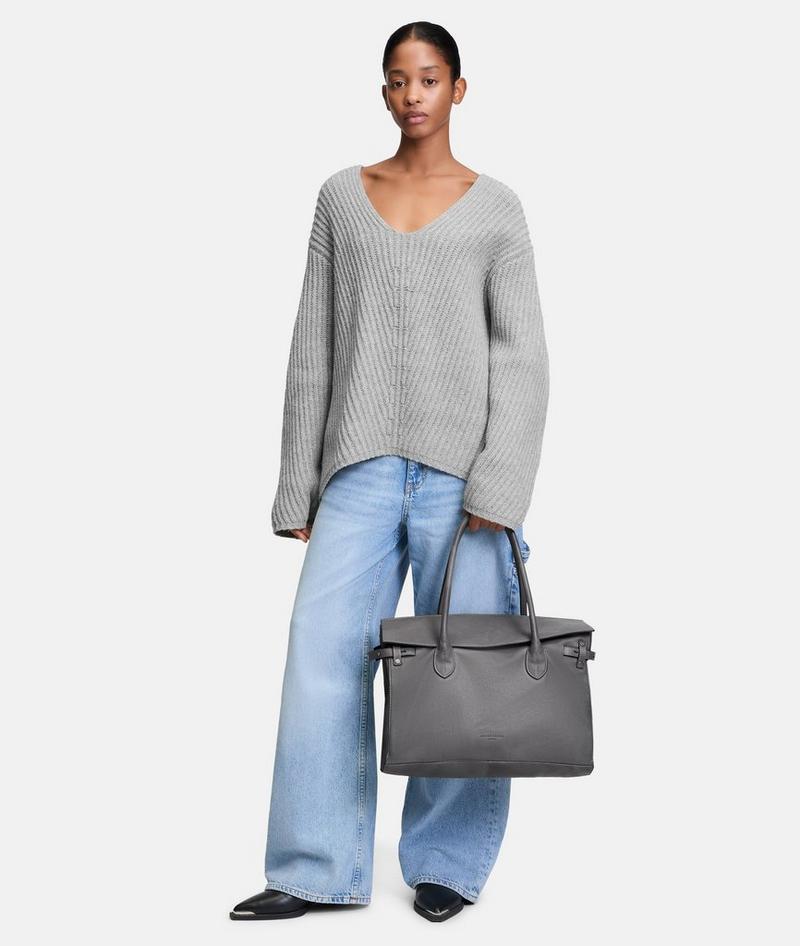 Liebeskind Herren Archive Gloria Satchel L - Grau