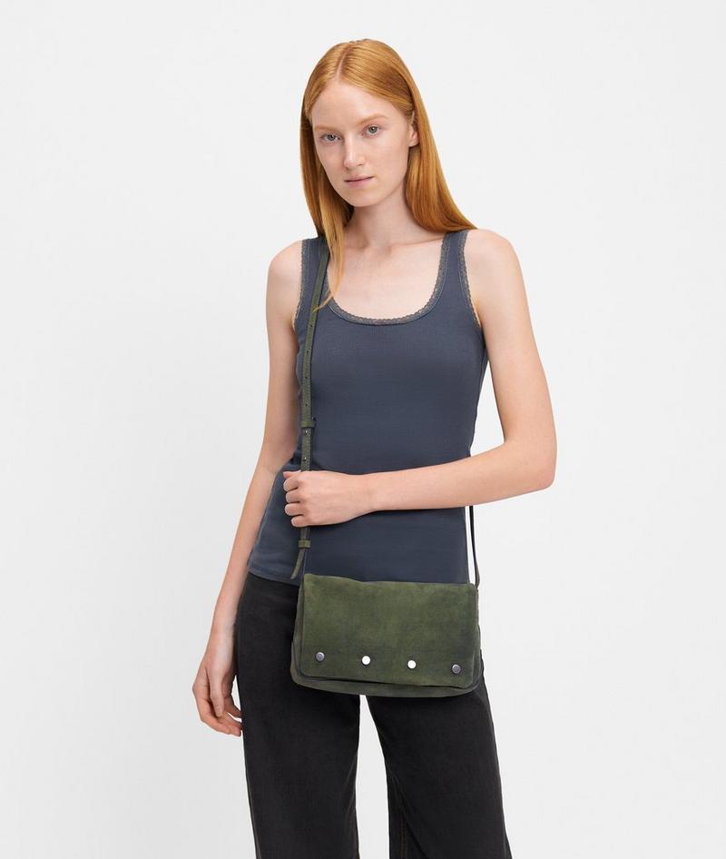 Liebeskind Herren Rive Crossbody S - Olivgrün