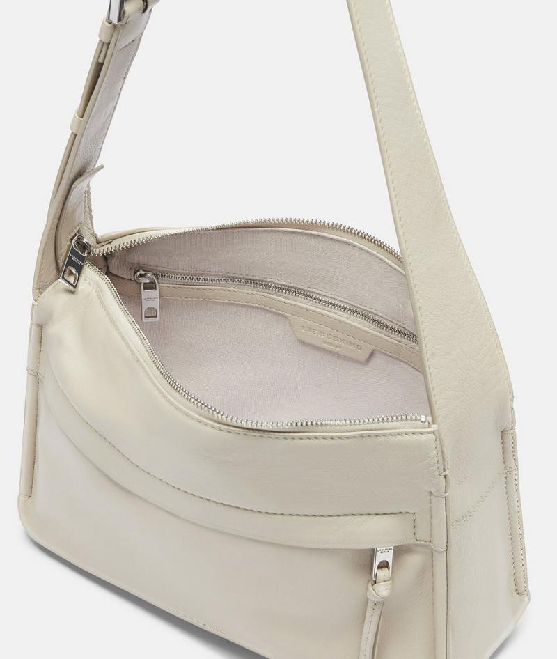 Liebeskind Herren Sky Hobo S - Creme
