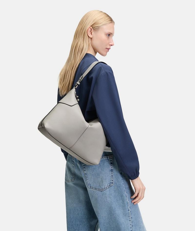 Liebeskind Herren Mila Hobo M - Taubengrau