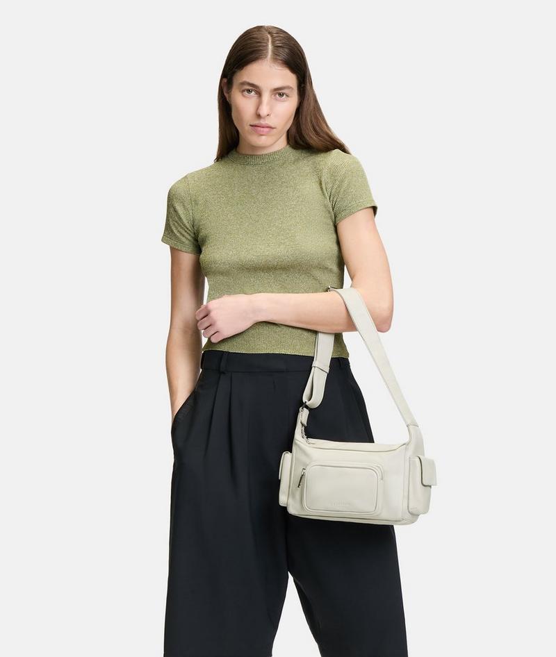 Liebeskind Herren Lila Crossbody S - Creme