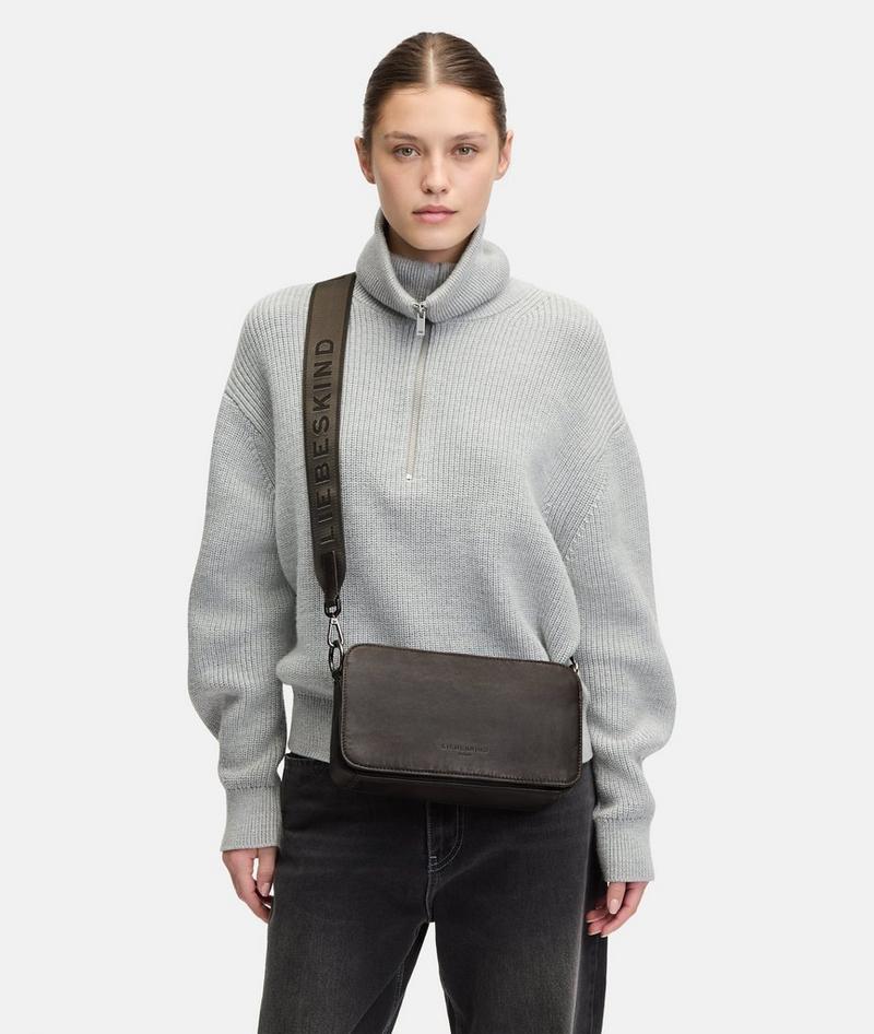 Liebeskind Herren Clarice Crossbody M - Anthrazit