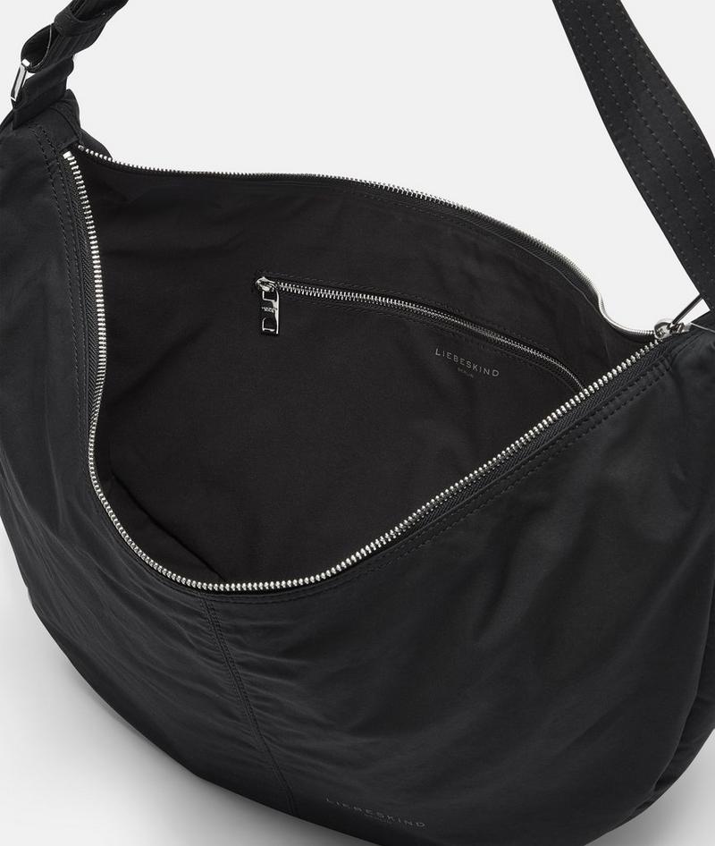Liebeskind Herren Nylon Moon Hobo M - Schwarz