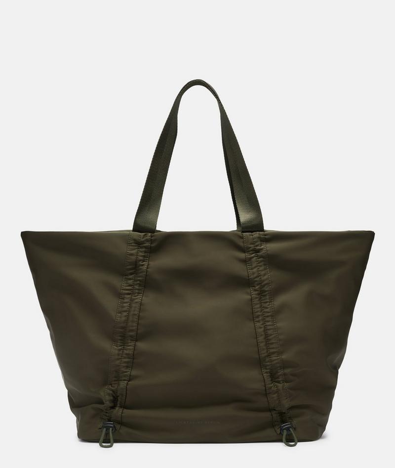 Liebeskind Herren Nylon Shopper L - Olivgrün