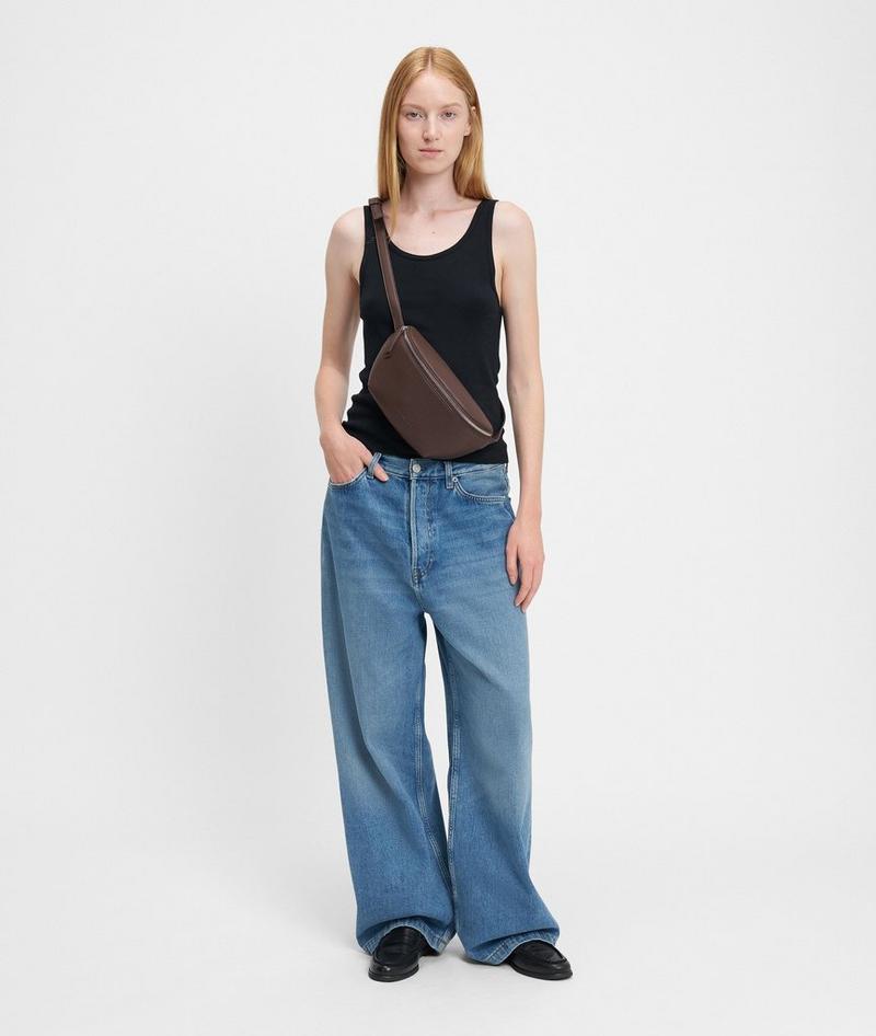 Liebeskind Herren Tavia Belt-bag S - Dunkelbraun