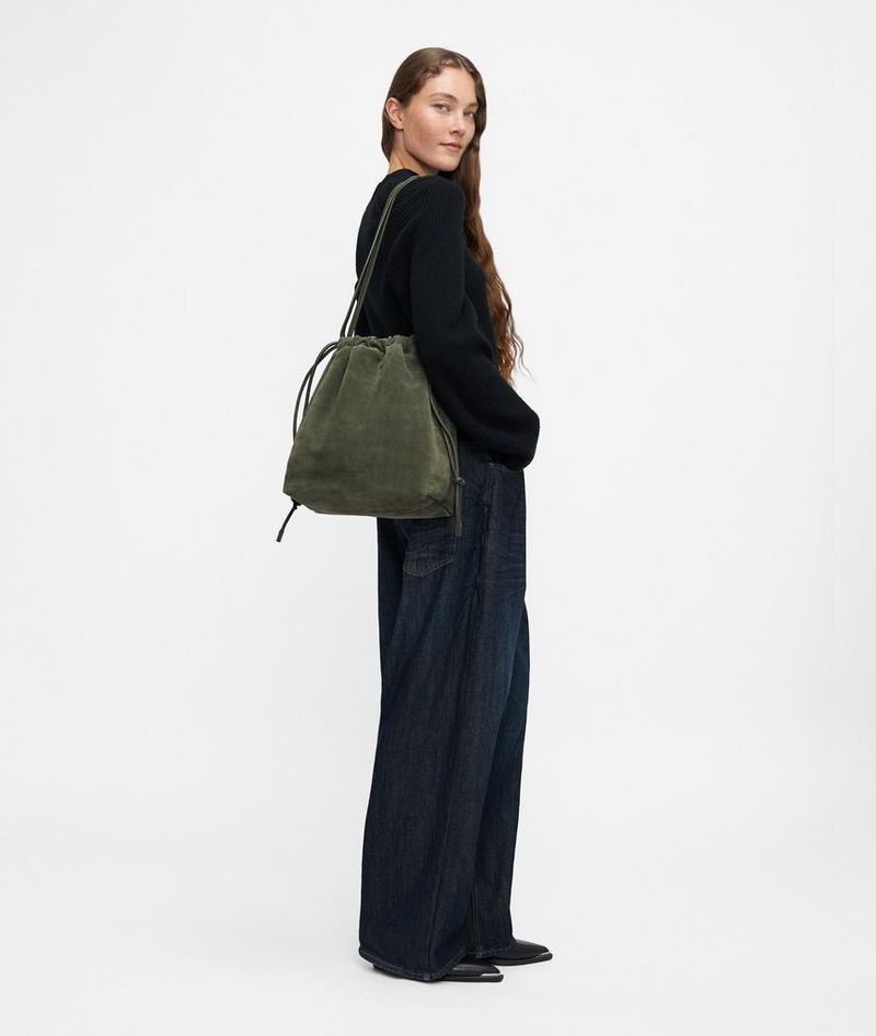 Liebeskind Herren Lya Hobo M - Olivgrün