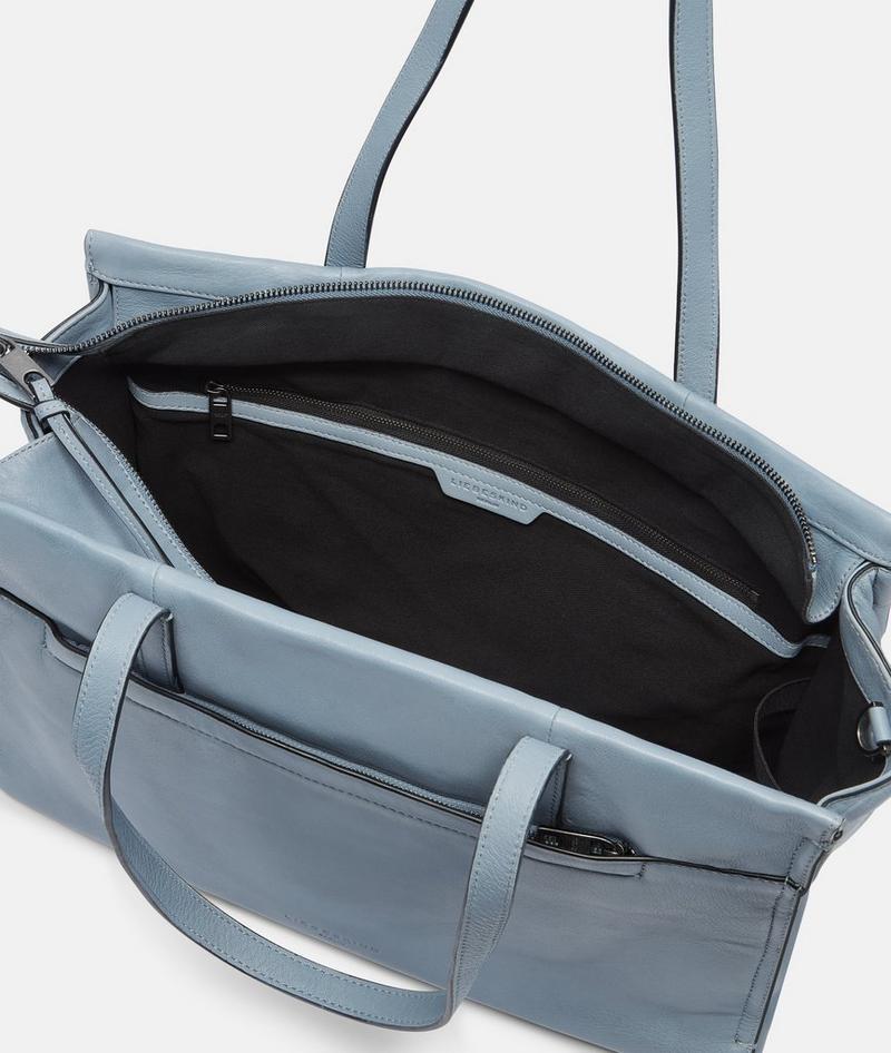 Liebeskind Herren Sky Shopper L - Blassblau