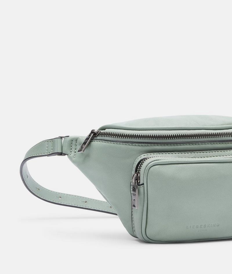 Liebeskind Herren Lila Belt-bag M - Dunkles Salbeigrün