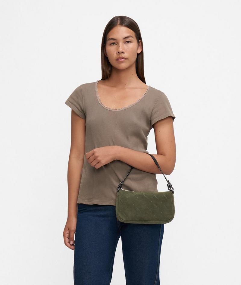 Liebeskind Herren Monogram Crossbody S - Olivgrün