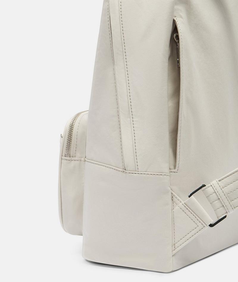 Liebeskind Herren Nylon Lila Backpack L - Creme