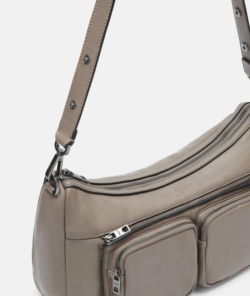 Liebeskind Herren Maia Hobo M - Steingrau