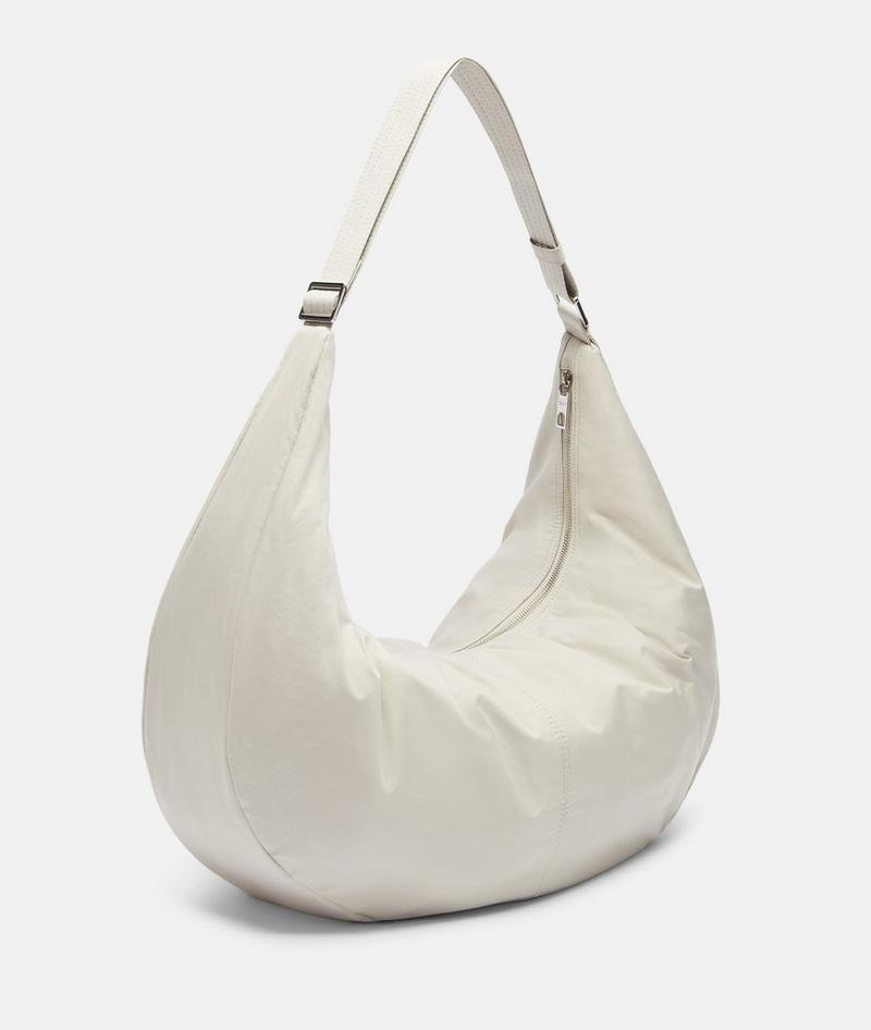 Liebeskind Herren Nylon Moon Hobo L - Creme